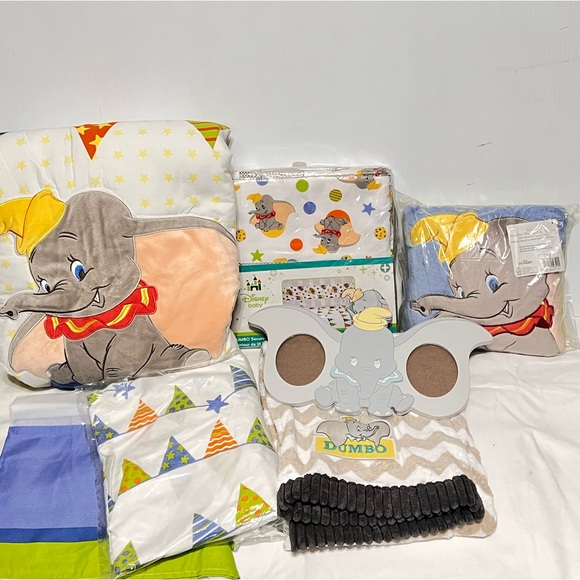 Disney Other Disney Dumbo The Elephant 7 Piece Baby Crib Bedding Set See Details Poshmark
